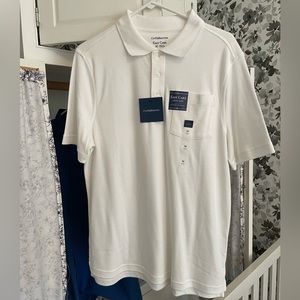 NWT white button down tee